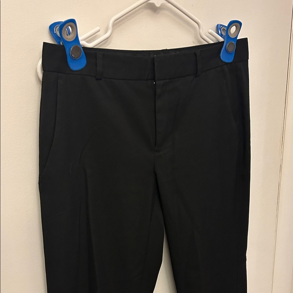 Banana Republic Logan Classic Black Dress Pants Size 4 - Picture 2 of 8